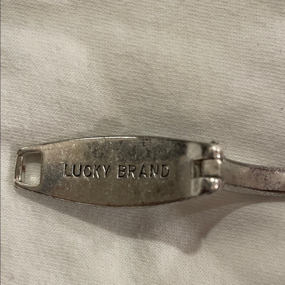 Lucky Brand Silver Bracelet with Blue Accents - Picture 2 of 2